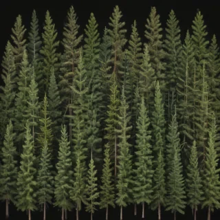 pine trees transparent background