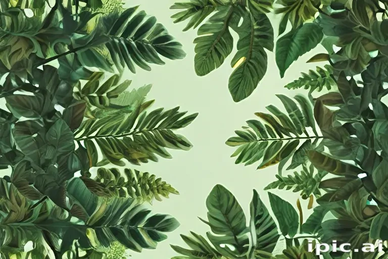 greenery background aesthetic