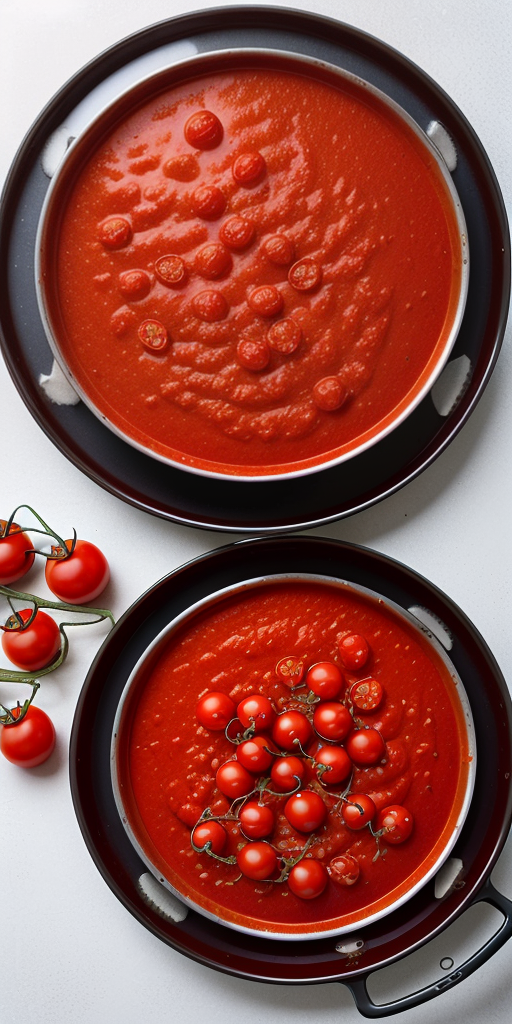 tomato sauce with cherry tomatoes