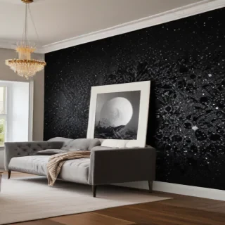 black sparkle wallpaper