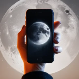 wallpaper iphone moon