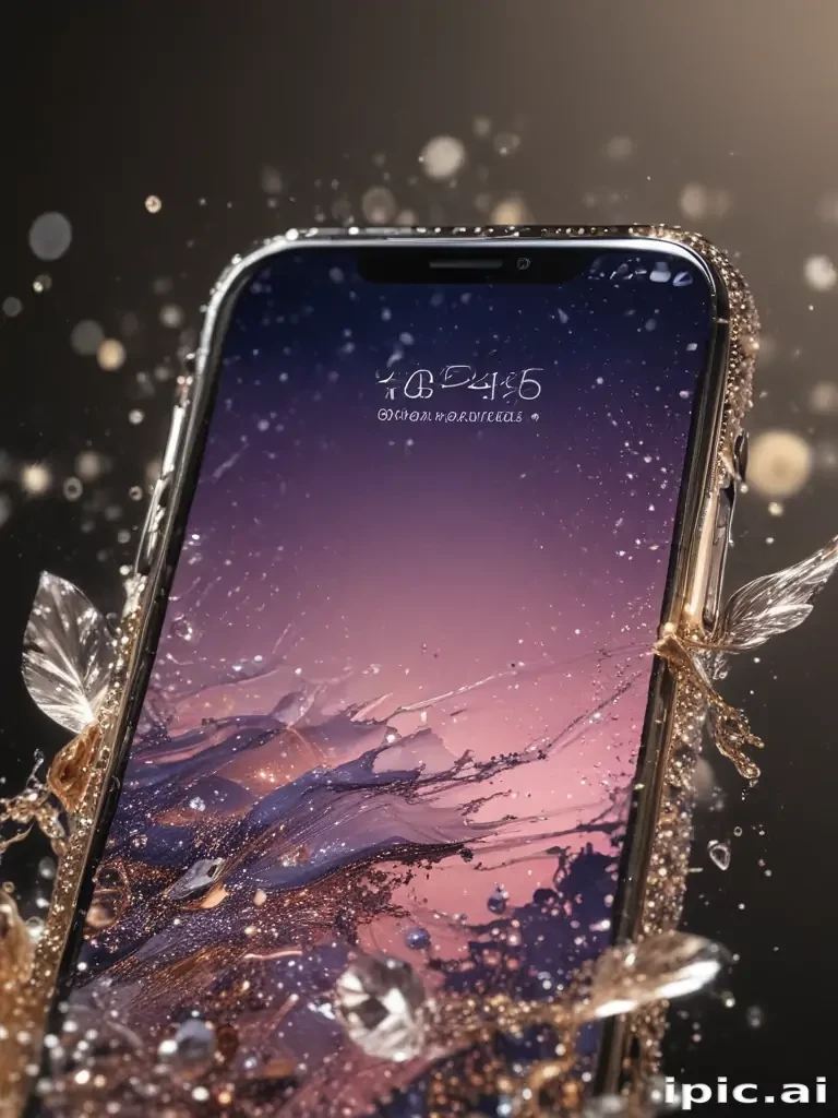 sparkly iphone background