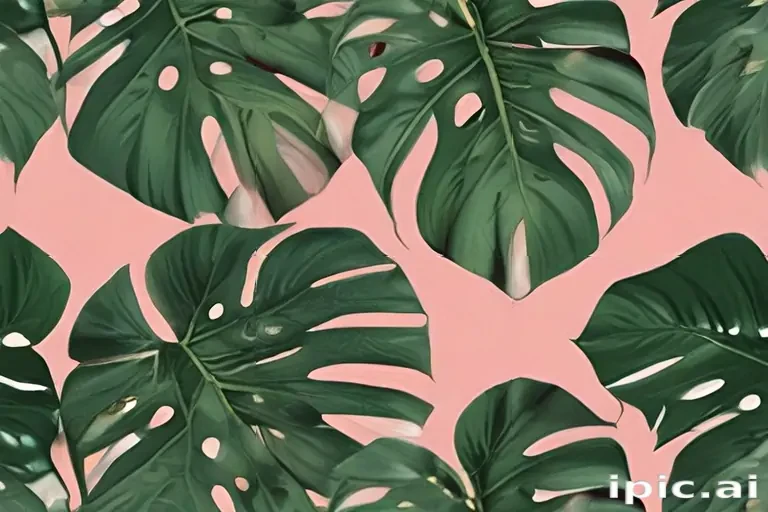 aesthetic monstera wallpaper