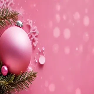 pink christmas desktop wallpaper
