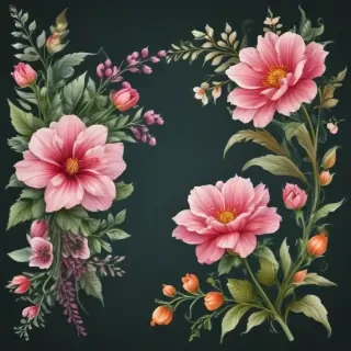 clipart borders flowers