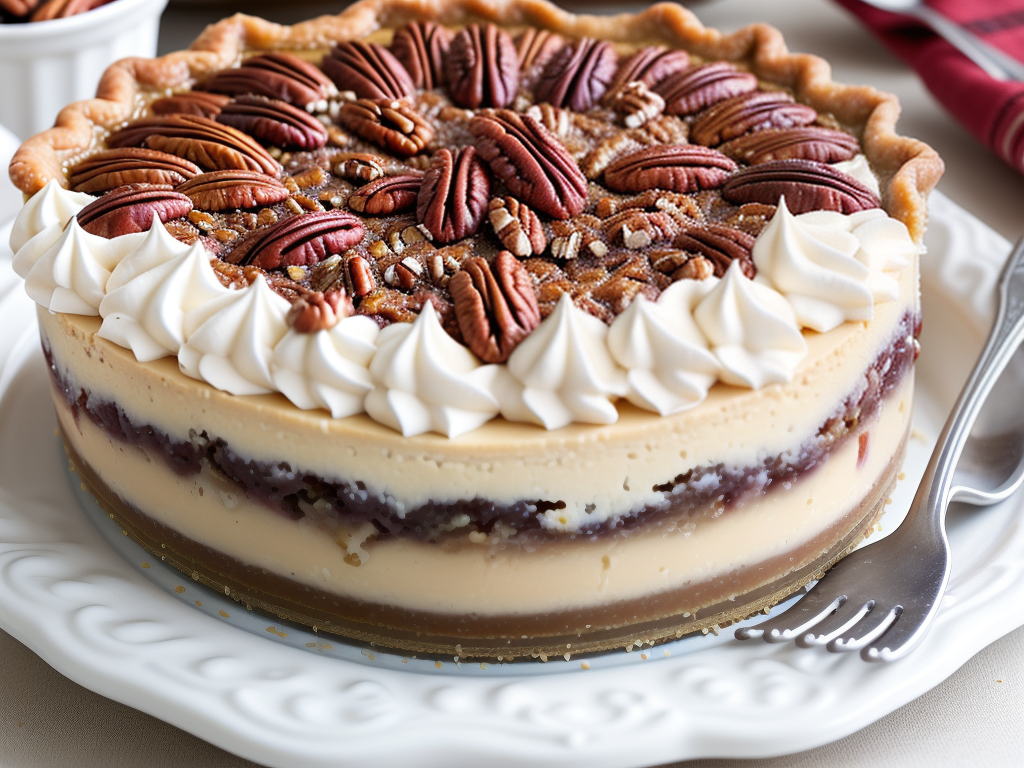 no bake pecan pie cheesecake