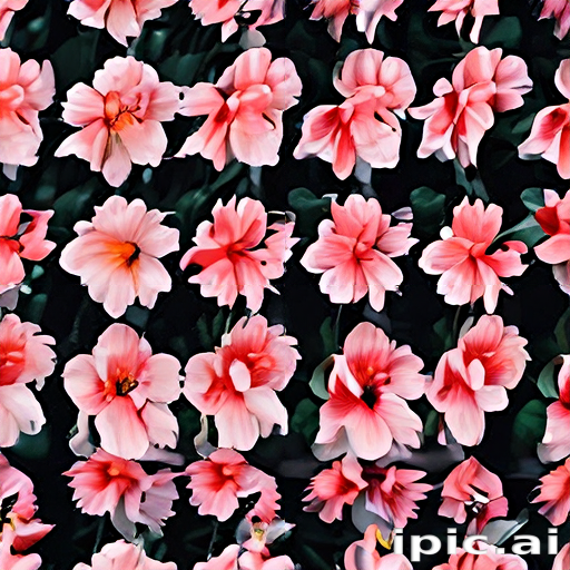 Pink Flowers Array A Beautiful Array of Delicate Pink Flowers Blooming in a Garden.
