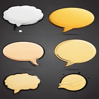 speech bubble clip art