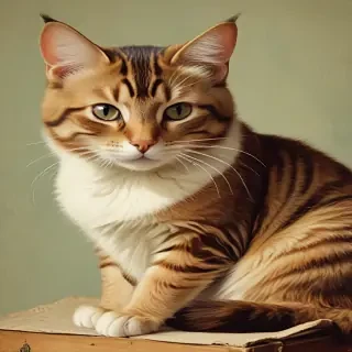 vintage cat illustration