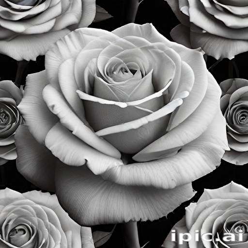 Elegant Black and White Roses Creating a Timeless Floral Aesthetic