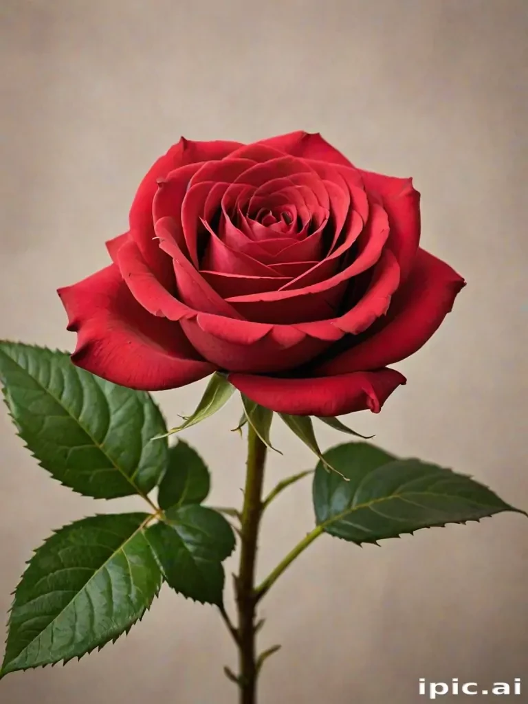 image of a red rose