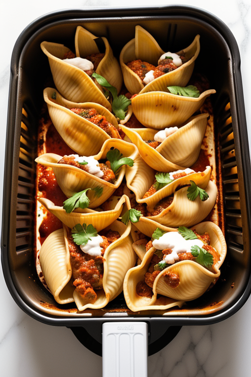 taco stuffed shells air fryer