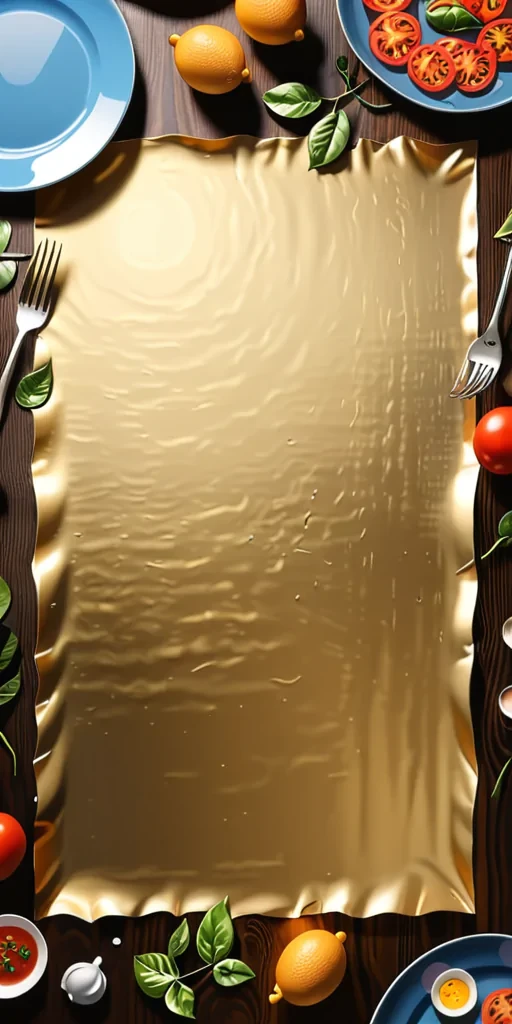 background on table