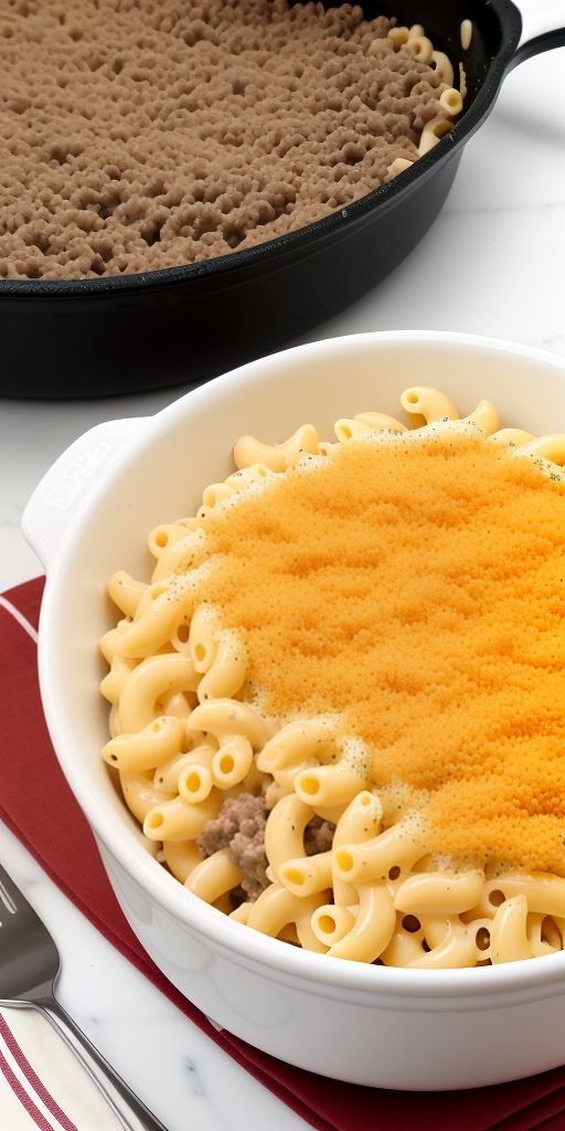mac and cheese ground beef