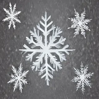 snowflake clipart with transparent background