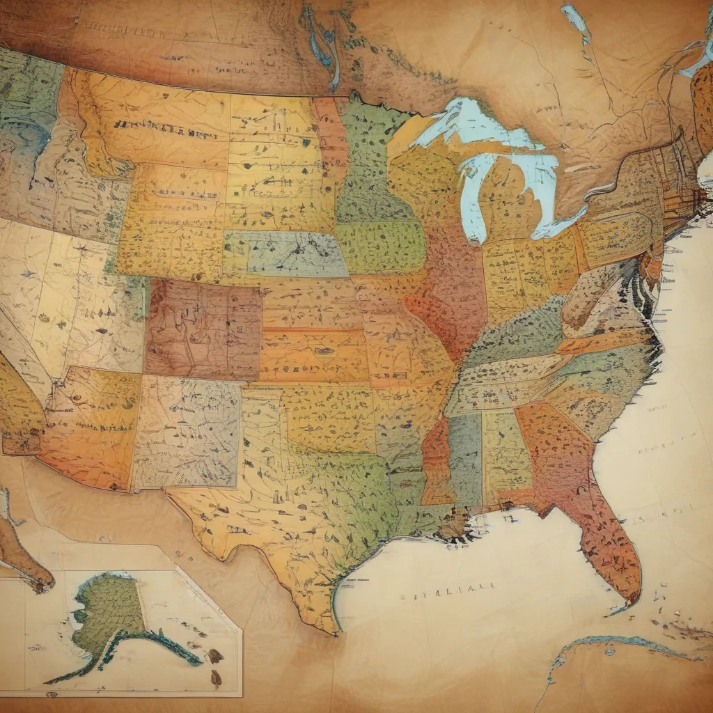 map of the usa states
