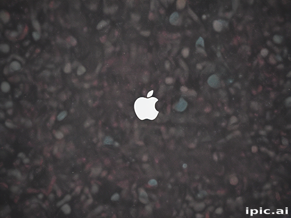 Abstract Background Featuring the Iconic Apple Logo in a Unique Design
