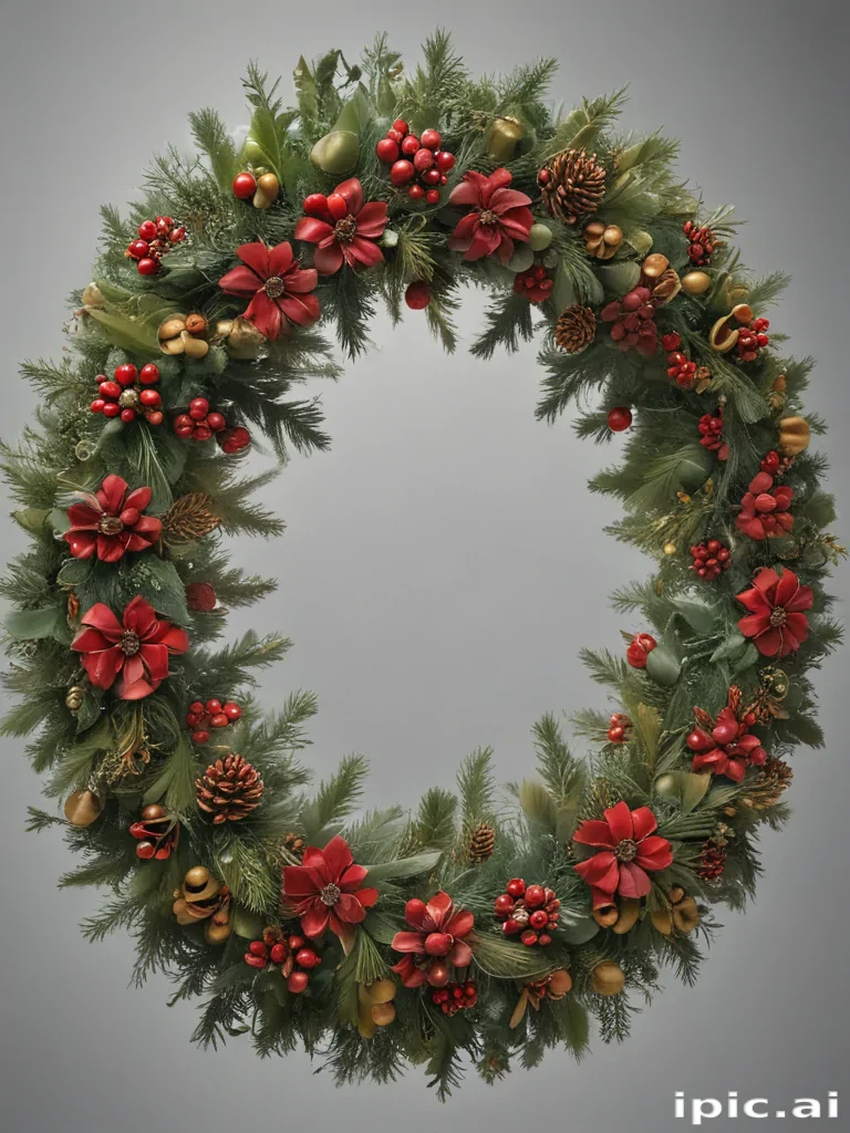 christmas wreath transparent