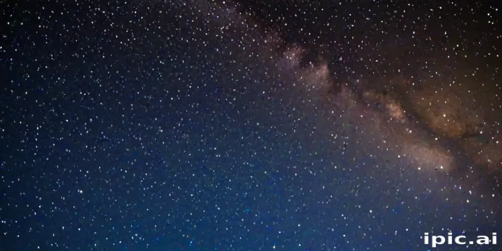Stunning Night Sky Filled with Stars and the Milky Way Galaxy