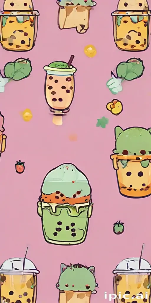 cute boba wallpaper