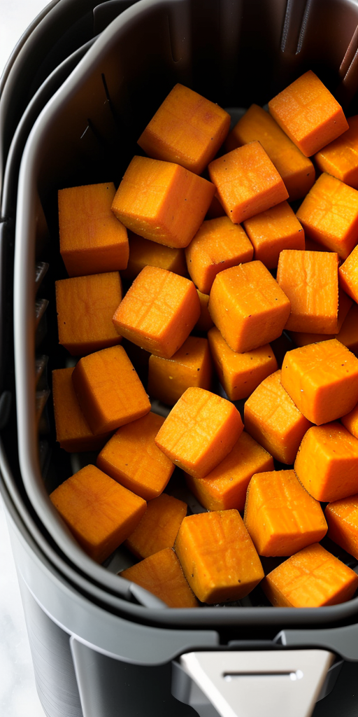 sweet potato cubes in air fryer