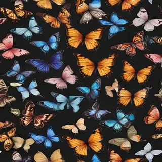 butterflies transparent background