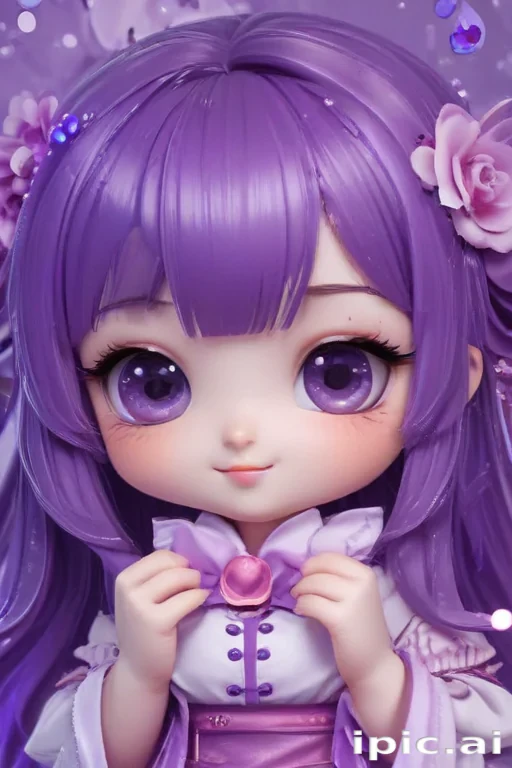 kawaii cute purple wallpaper
