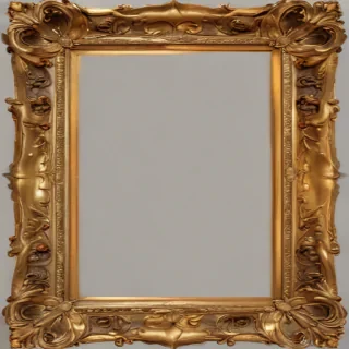golden frame png transparent