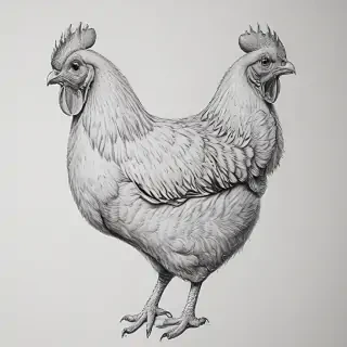 chicken drawing