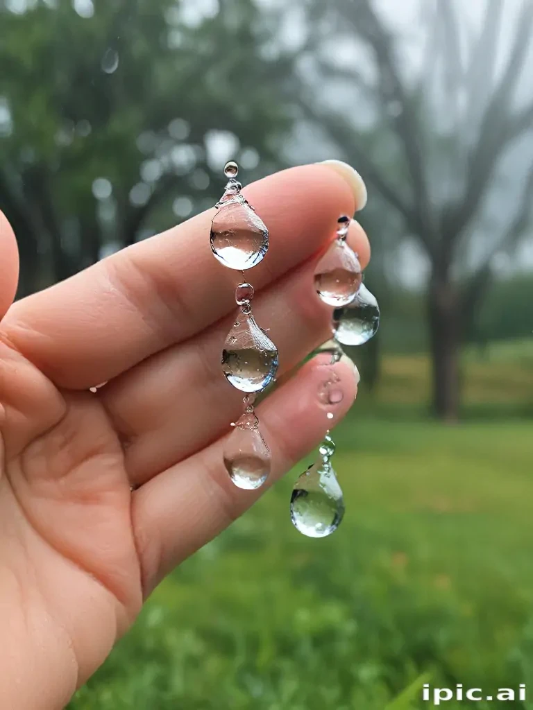 water droplets transparent