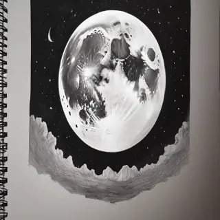 moon pic drawing
