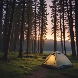 camping background pic