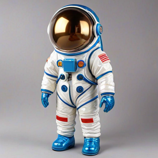 cartoon transparent astronaut suit