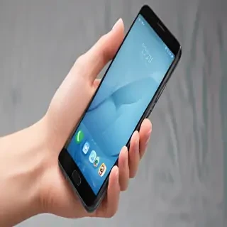 hand holding phone png