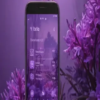purple home screen wallpaper