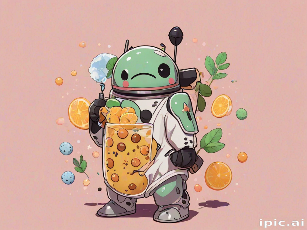 aesthetic cute boba wallpaper