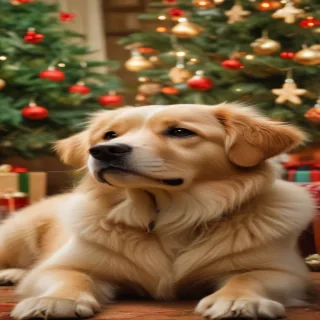 christmas dogs wallpaper
