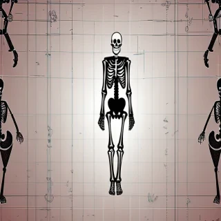 skeleton background