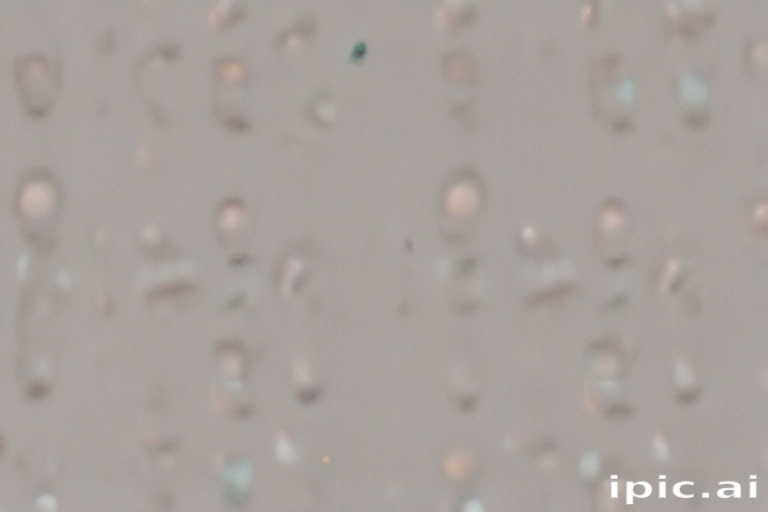 Close-Up View of Water Droplets on a Smooth Surface Reflecting Light