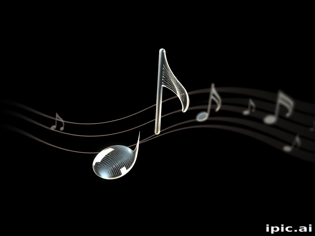 transparent music note