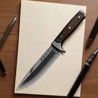 drawings of knives