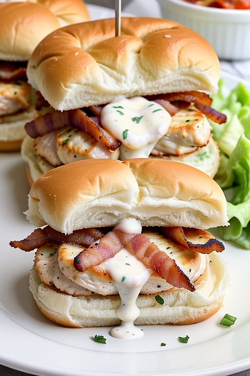 easy family recipes chicken bacon ranch sliders