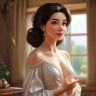 brunette cartoon characters