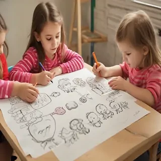 kids drawing