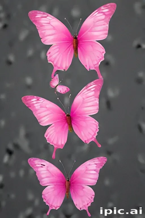 pink butterflies png