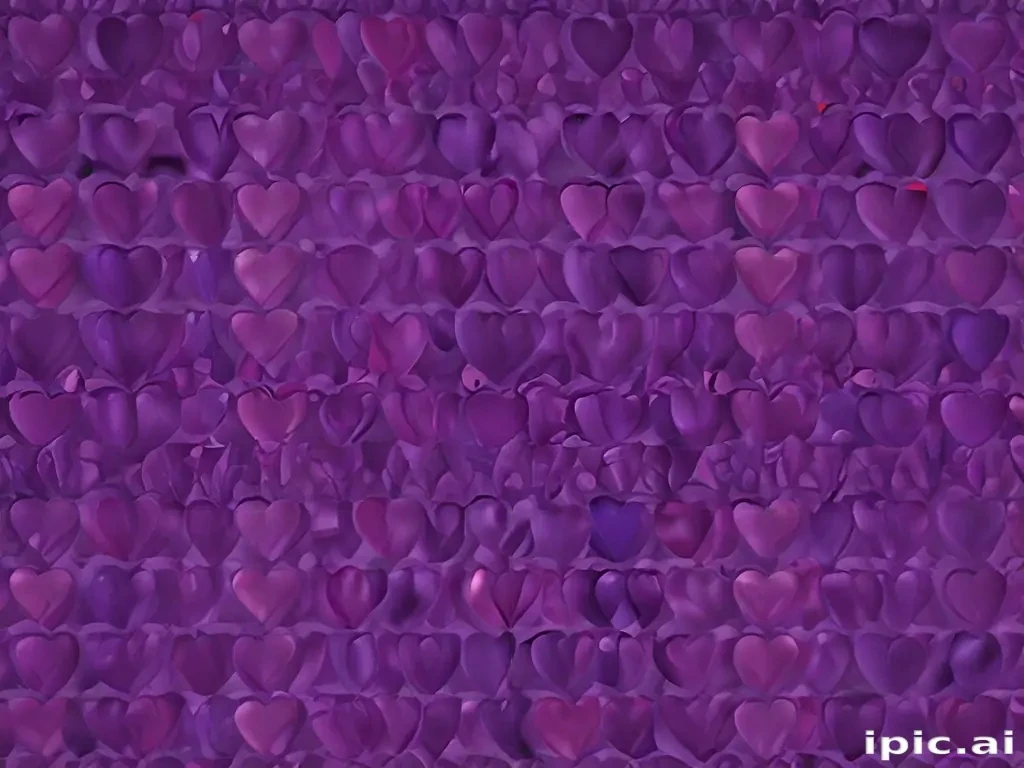 purple heart pattern wallpaper