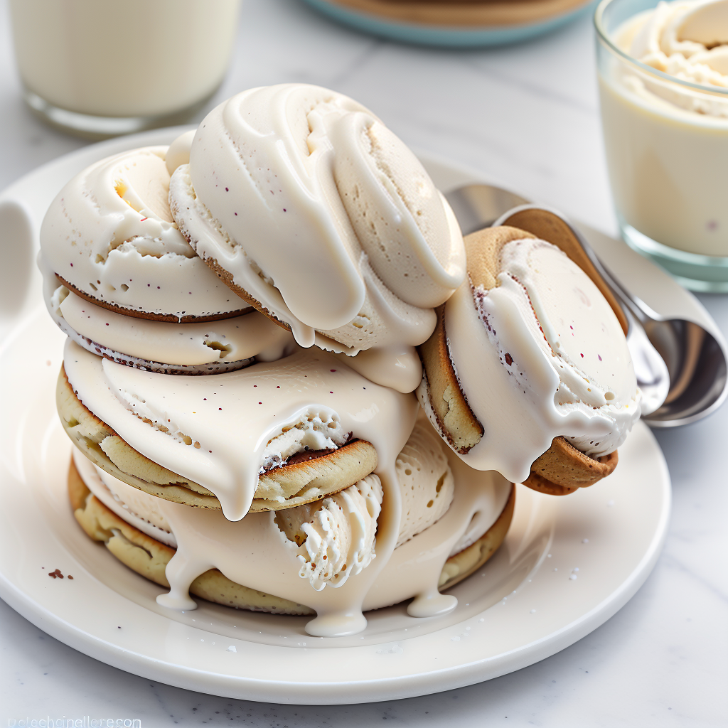 egg nog ice cream sandwich