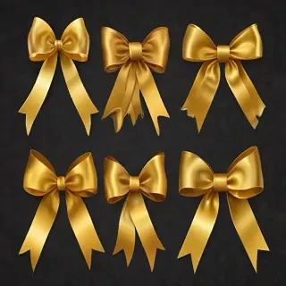 gold ribbon clipart