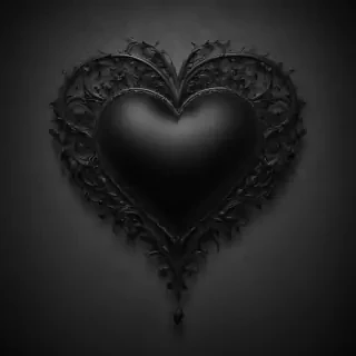 wallpaper black heart