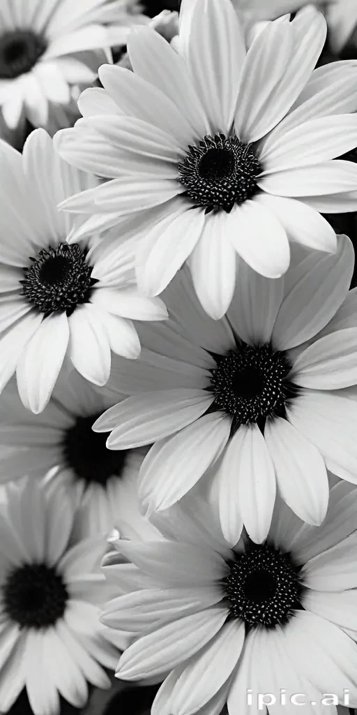 flower images black and white